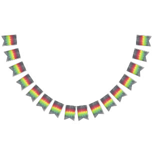 À Fanions bannière Rasta 2 d'étamine de partie de tiedye