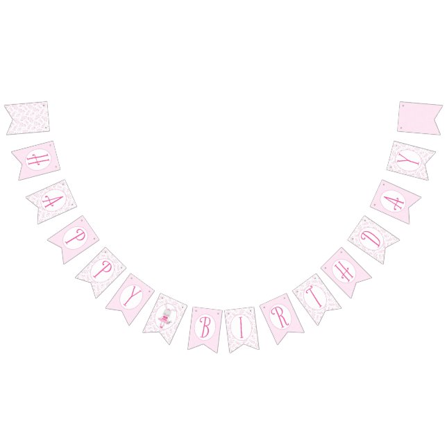 À Fanions Bannière Tutu Cute Bunny "Joyeux Anniversaire" (Tout)