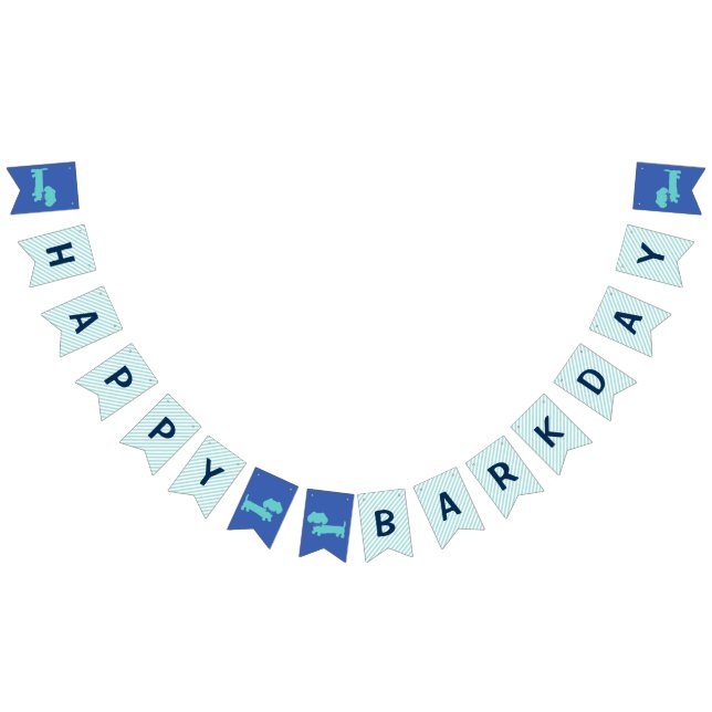 À Fanions Bonne bannière Barkday pour Dachshunds (Tout)