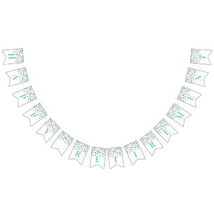 À Fanions Bonne bannière de retraite Silver Black Confetti
