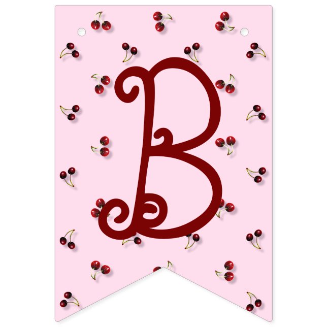 À Fanions Cerises Thème Premier Anniversaire Bannière Bund (Neuvième drapeau)