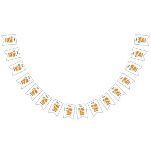 À Fanions Joyeux Anniversaire Bunting Bannière Shiba Inu