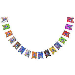 À Fanions Juin 4 Anniversaire Bannière de Bunting