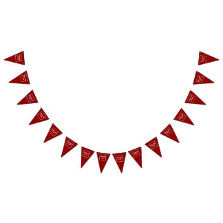 À Fanions Logo d'entreprise sur la bannière de Bunting Trian