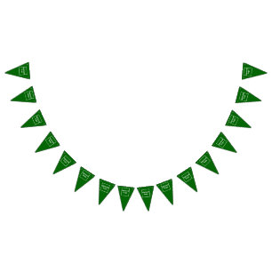 À Fanions Logo d'entreprise sur la bannière de Bunting Trian
