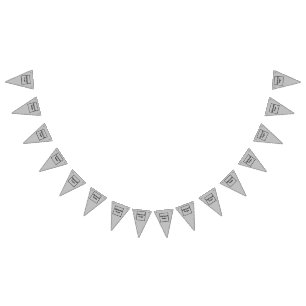 À Fanions Logo d'entreprise sur la bannière de Bunting Trian
