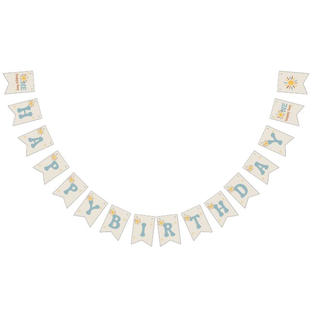 À Fanions Une Bannière Garçon Heureuse (Tout)