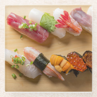 A feast of sushi art - 10 colorful pieces glasuntersetzer