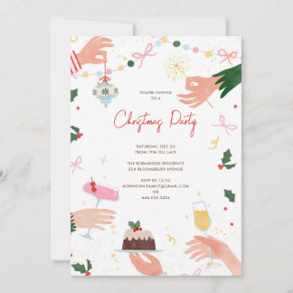 A Festive Shindig Christmas Holiday Party Invite Einladung