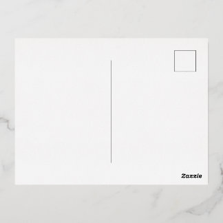 À Feuilles D'aluminium Carte postale d'invitation en feuille métallisée