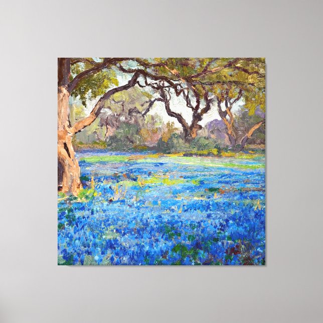 A Field of Bluebonnets at Alamo Heights, 1919, Leinwanddruck (Vorderseite)