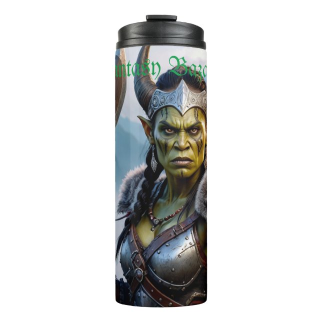 A Fierce Orc Warrior Queen Thermosbecher (Vorderseite)