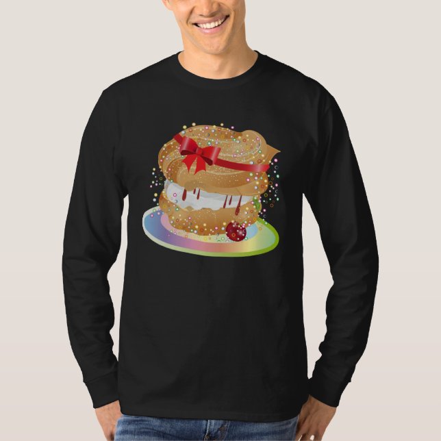 A filled wind bag with  bow illustration T-Shirt (Vorderseite)