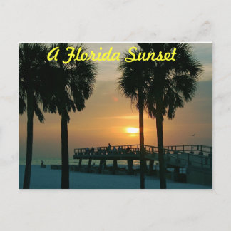 A Florida Sunset Postkarte