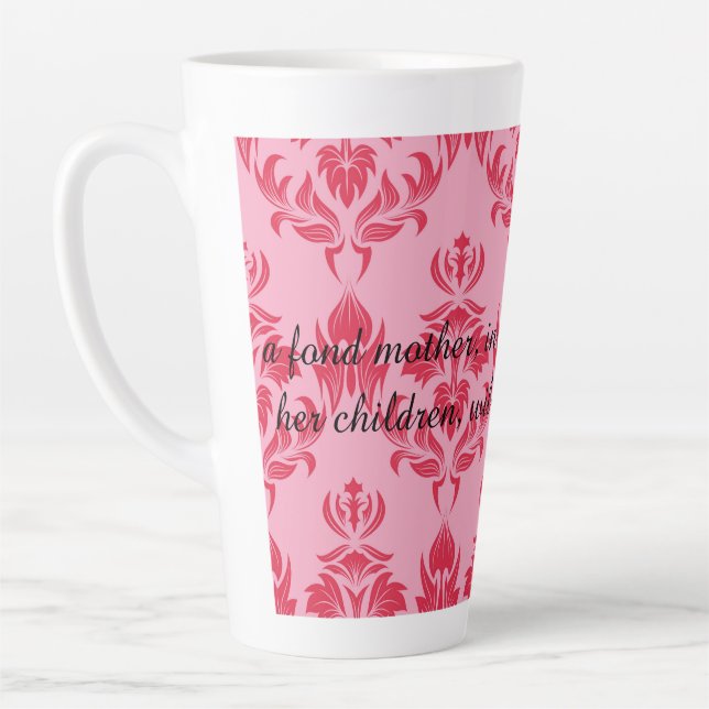 A fond mother will swallow anything milchtasse (Links)
