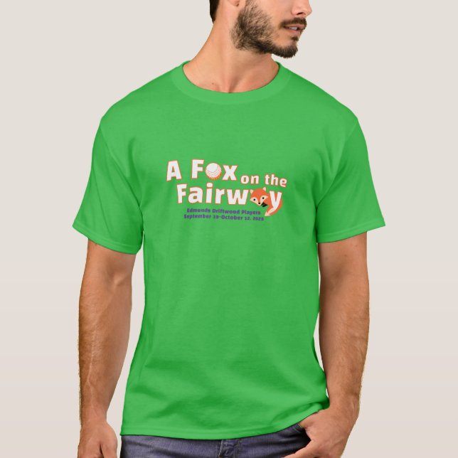 A Fox on the Fairway - Mens - Green Shirt (Vorderseite)