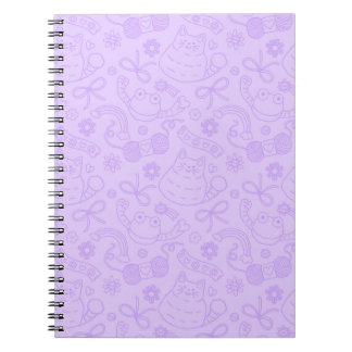 "A Friend for Everyone" Pattern Notebook Lavender Notizblock