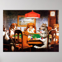 A Friend in Need C M Coolidge Hunde Poker spielen