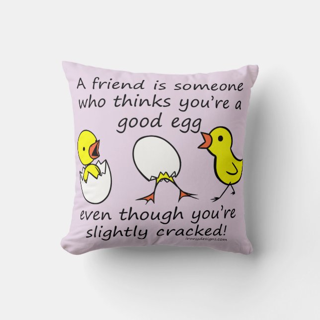A Friend ist das Sprichwort der Funny BESTE FREUND Kissen (Vorderseite)