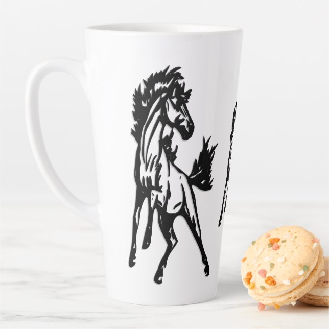 A Frisky Jumping Horse in the Wild Milchtasse (Beispiel)