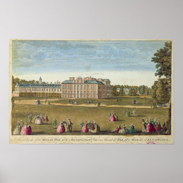 A Front View of the Royal Palace of Kensington Poster (Vorne)