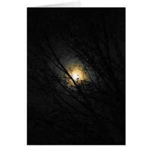 A Full Moon Makes it Creepy - Blank Inside Card