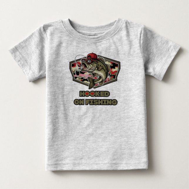 A fun and bold illustration of a cool bass  baby t-shirt (Vorderseite)