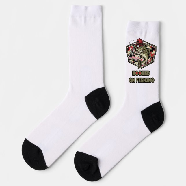 A fun and bold illustration of a cool bass socken (Linkes Detail)