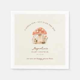 A Fun Little Guy is on the Way Baby Shower  Serviette