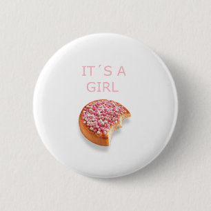 a girl is born button