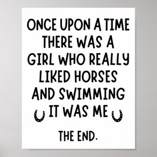 A girl who really liked Swimming and Horses. Poster
