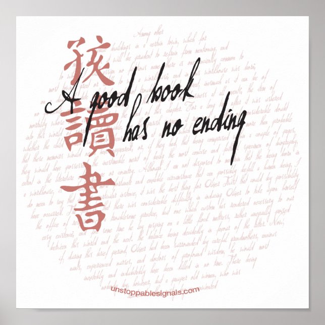 A Good Book Poster (Vorne)