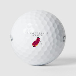 'A Great Round Awaits' Encouraging Uplifting Gift  Golfball
