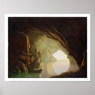 A Grotto in the Gulf of Salerno, Sunset, c.1780-1 Poster