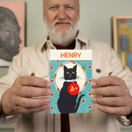 A+ Happy Vathers Day to World Best Cat Vater Card