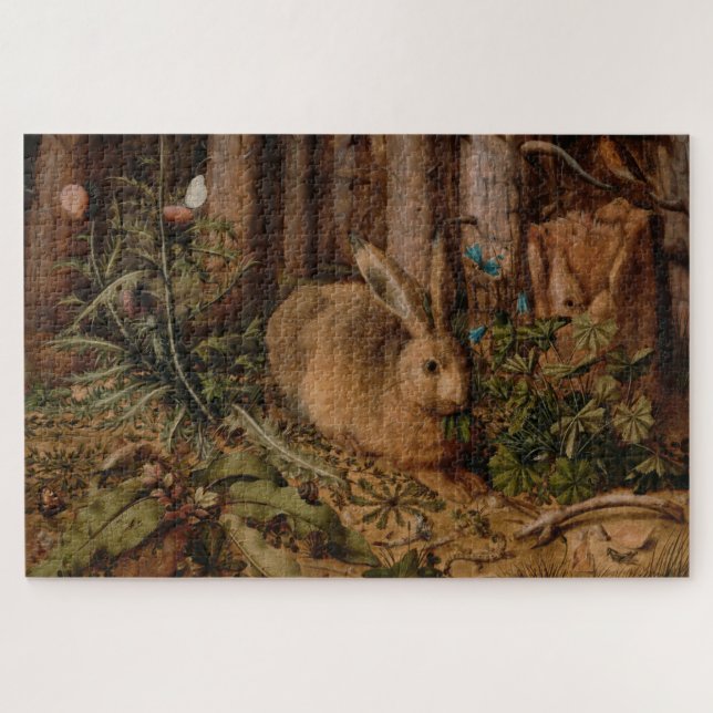 A Hare in the Forest (von Hans Hoffmann) (Horizontal)