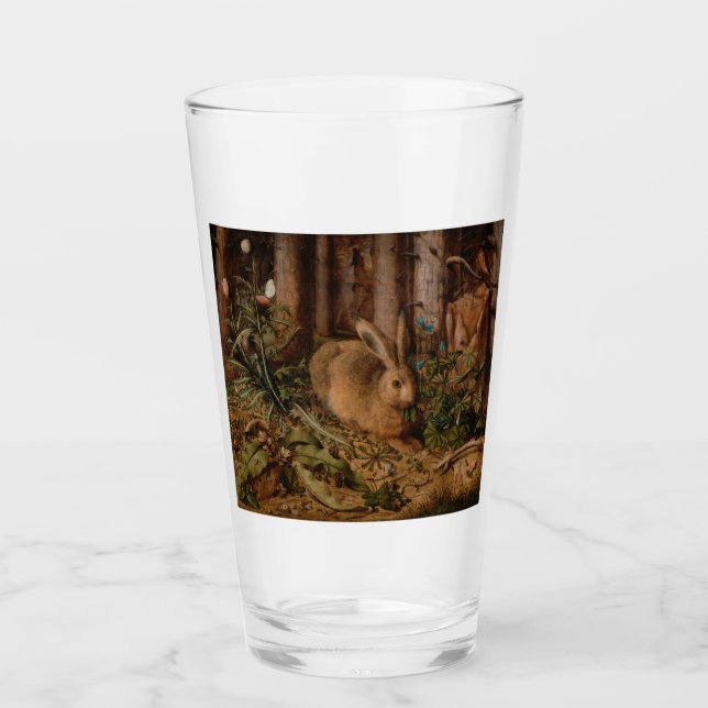 A Hare in the Forest (von Hans Hoffmann) Glas (Vorderseite)