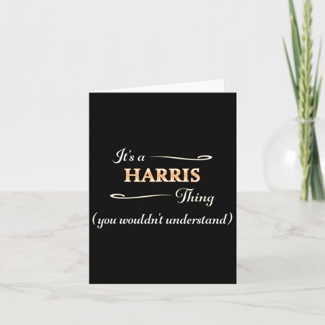 A Harris Thing Kamala Harris 2024 Election Anti Karte (Vorderseite)