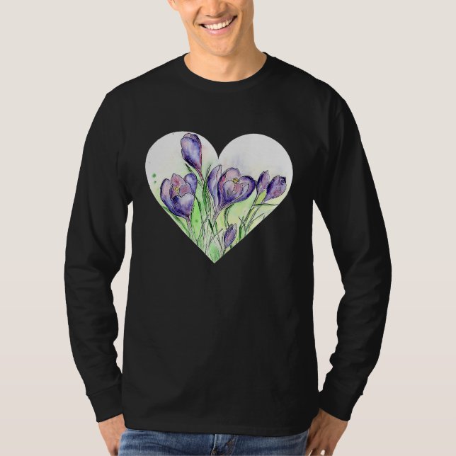 A Heart for Spring  Crocus T-Shirt (Vorderseite)
