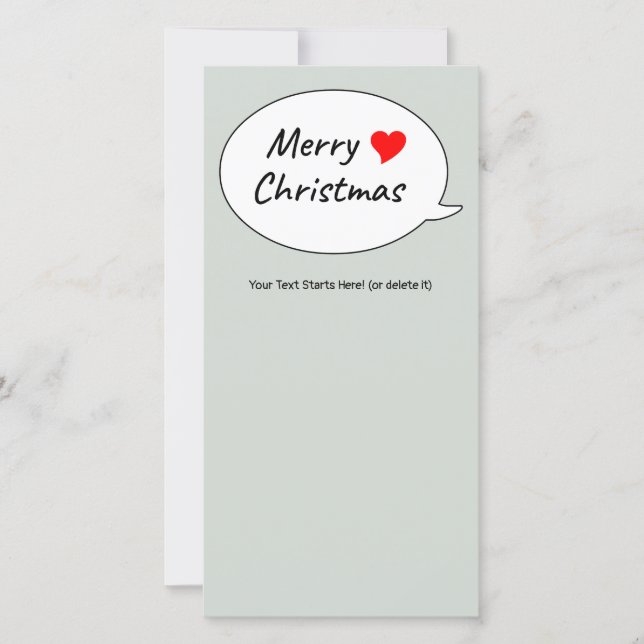 A heartfelt Merry Christmas Feiertagskarte (Vorderseite)