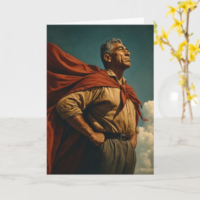 A) Heldenhaftigkeit Vater Karte (Gelbe Blume)