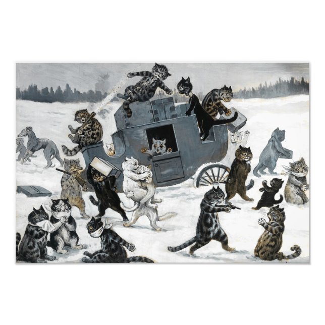 A Highway Robbery von Louis William Wain Fotodruck (Vorne)