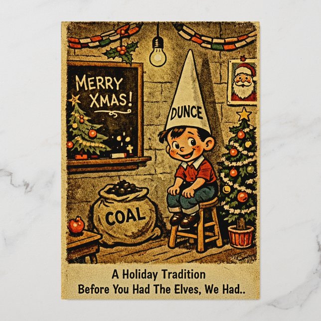 A Holiday Tradition Folien Feiertagskarte (Vorderseite)