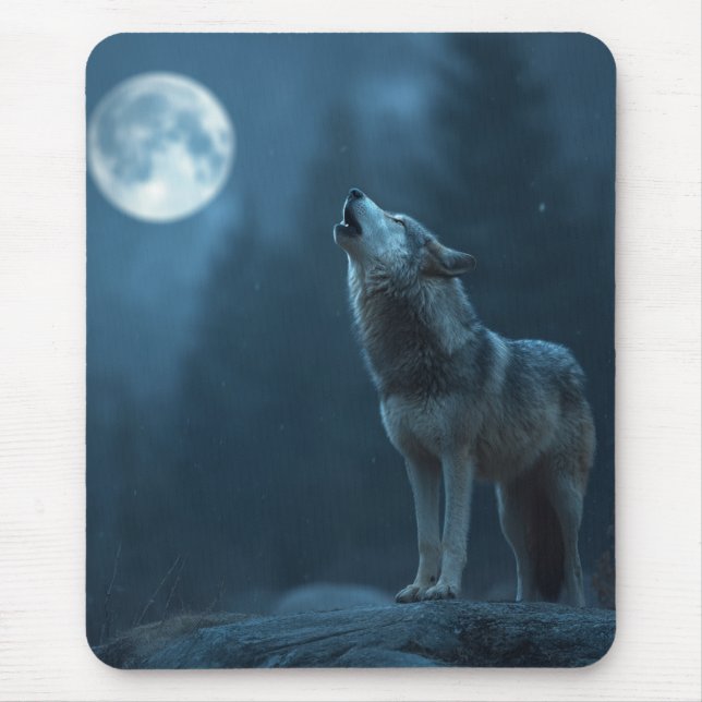 A Howling Wolf Mousepad (Vorne)