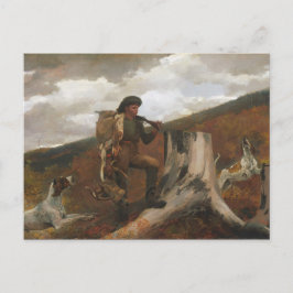 A Huntsmen and Hunde Canvas Print Postkarte