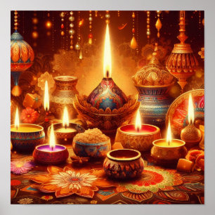 A.I. Dewali Candles Poster