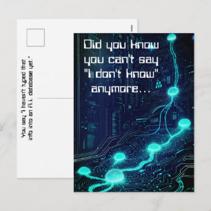 A.I. Essentials Power Of Intelligent Databases AI  Feiertagspostkarte