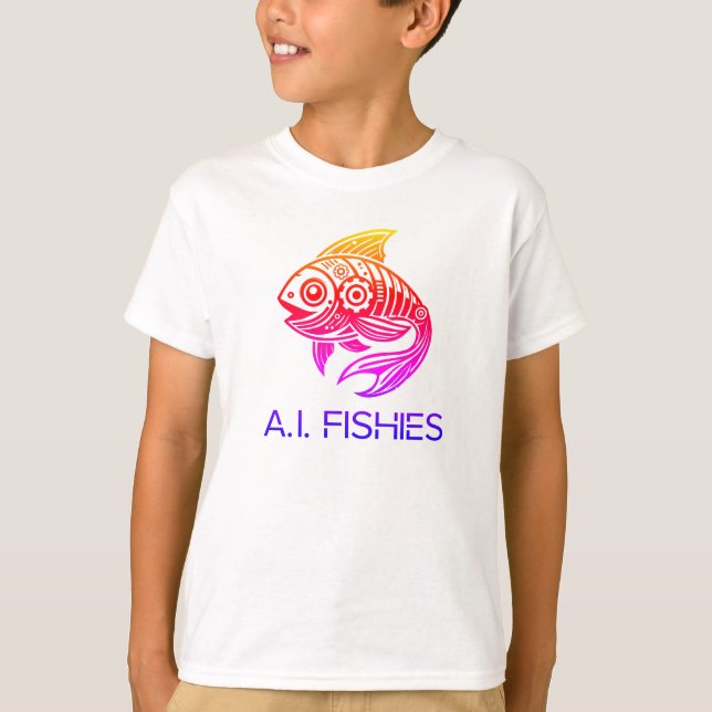 A.I. Fishies Color Splash Shirt (Vorderseite)