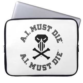 A.I. Must Die™ Logo (College-Schriftart) Laptop-Hü Laptopschutzhülle