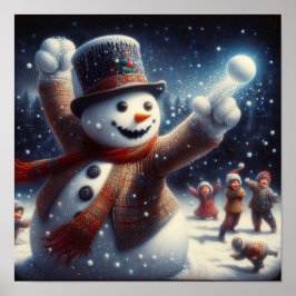 A.I. Snowball-Kampf Poster